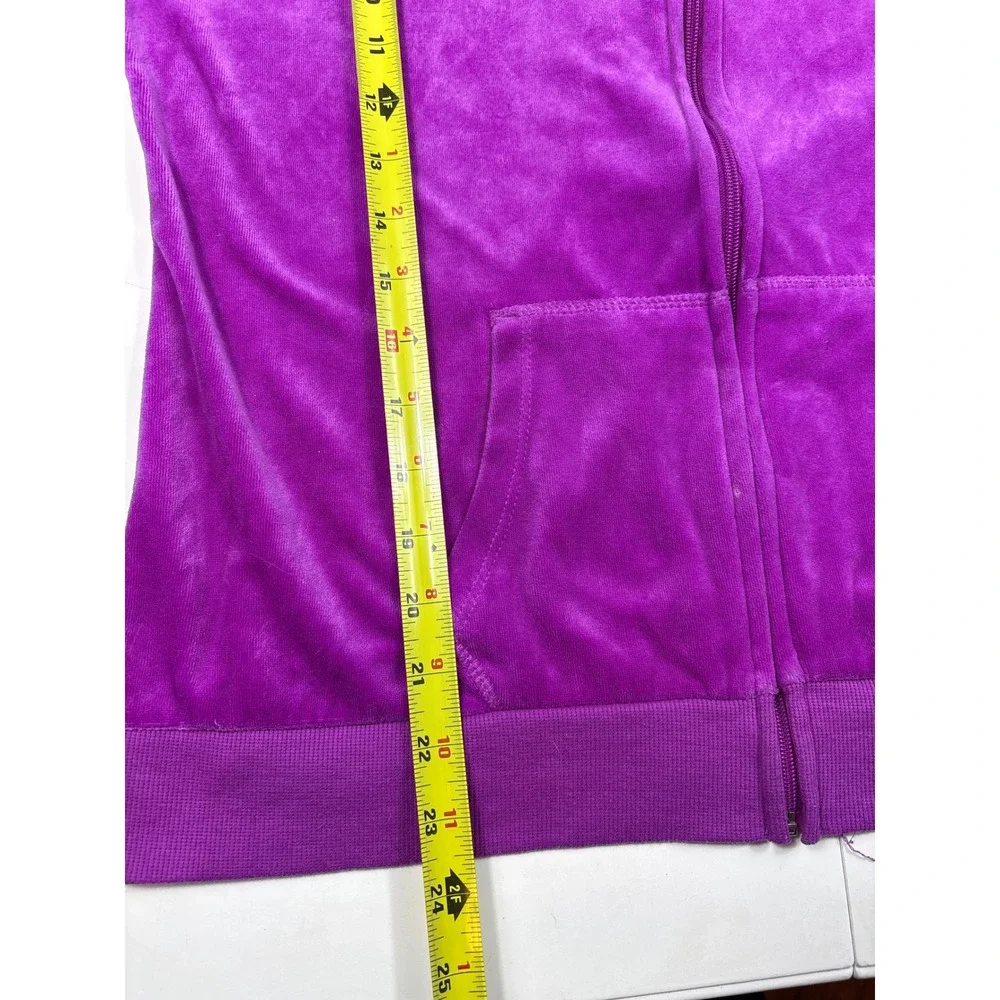 Hard Candy Y2K Purple Velour Tracksuit Set Juniors XL 15-17‎ Rhinestone